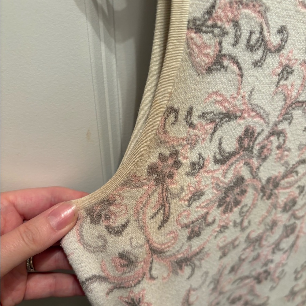 BCBGMaxAzria Cream and Pink Floral Mini Dress - Picture 7 of 7
